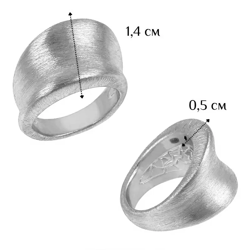 Кольцо GAN496GR-S серебро