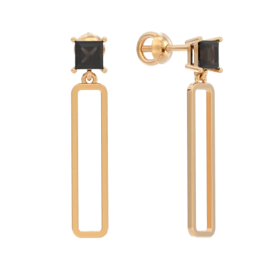 Серьги подвесные 1043802-11220-R золото