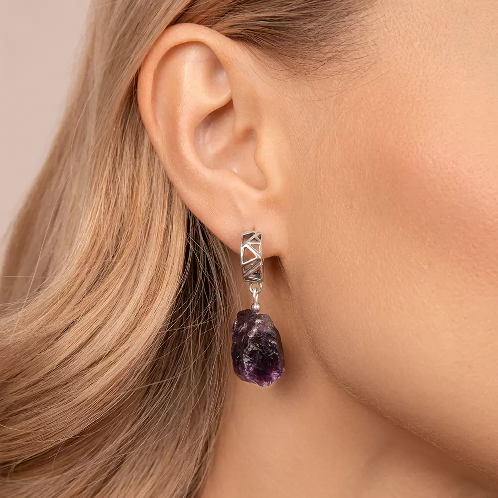 Серьги подвесные 4145с ам серебро_1