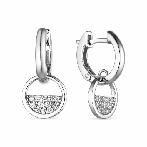 Серьги конго 02-1795.00КЦ-00 серебро