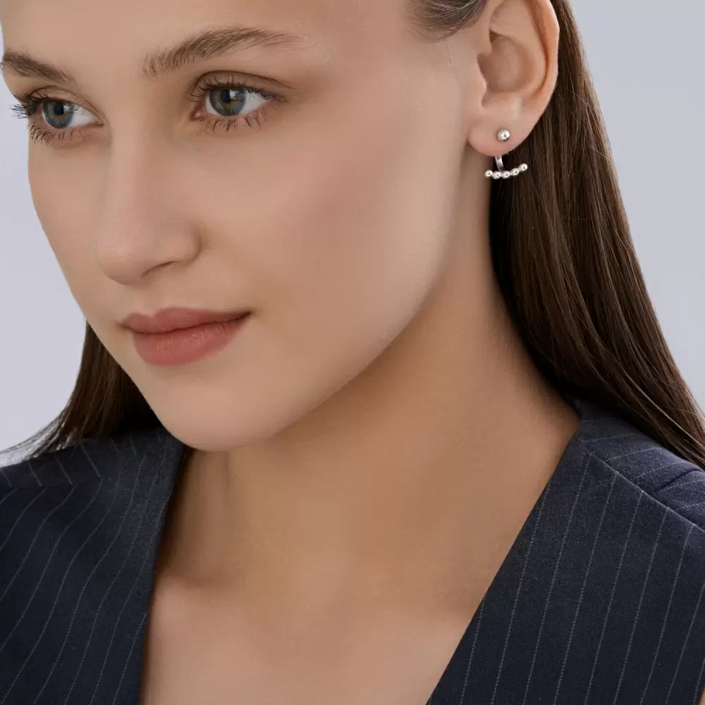 Серьги пусеты 94027208 серебро