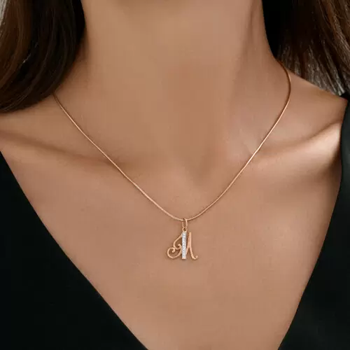 Подвеска буква 51-130-02894-1 золото Буква М_1