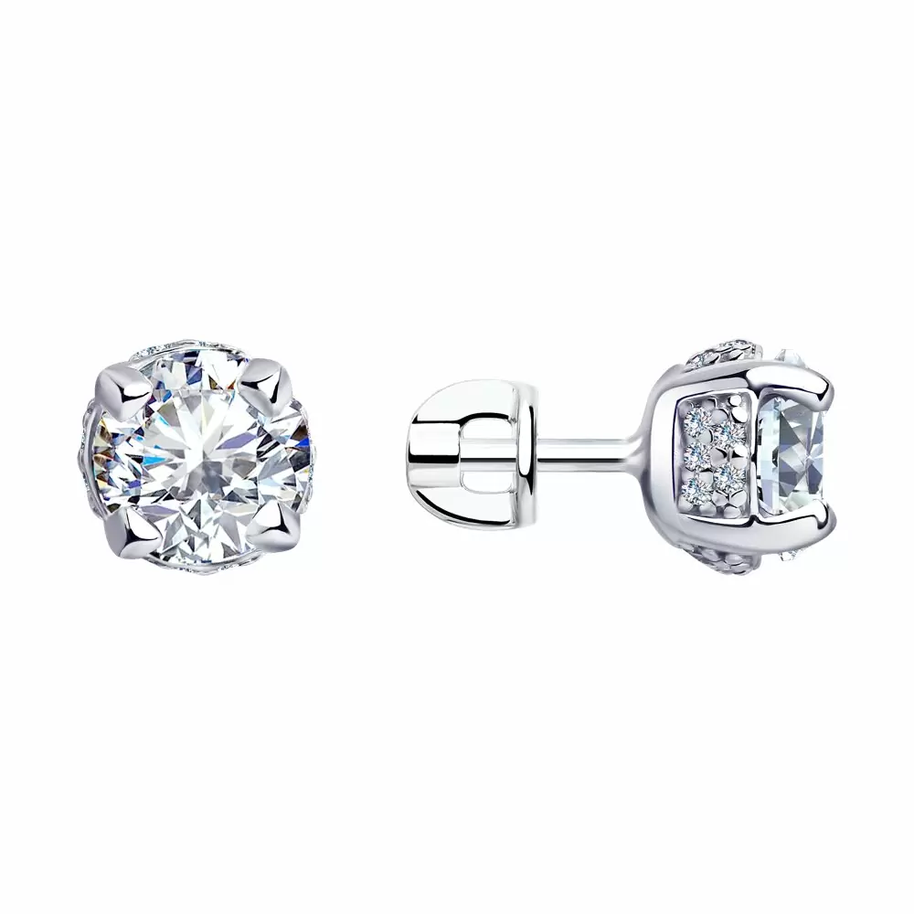 Серьги пусеты 94023408 серебро_0