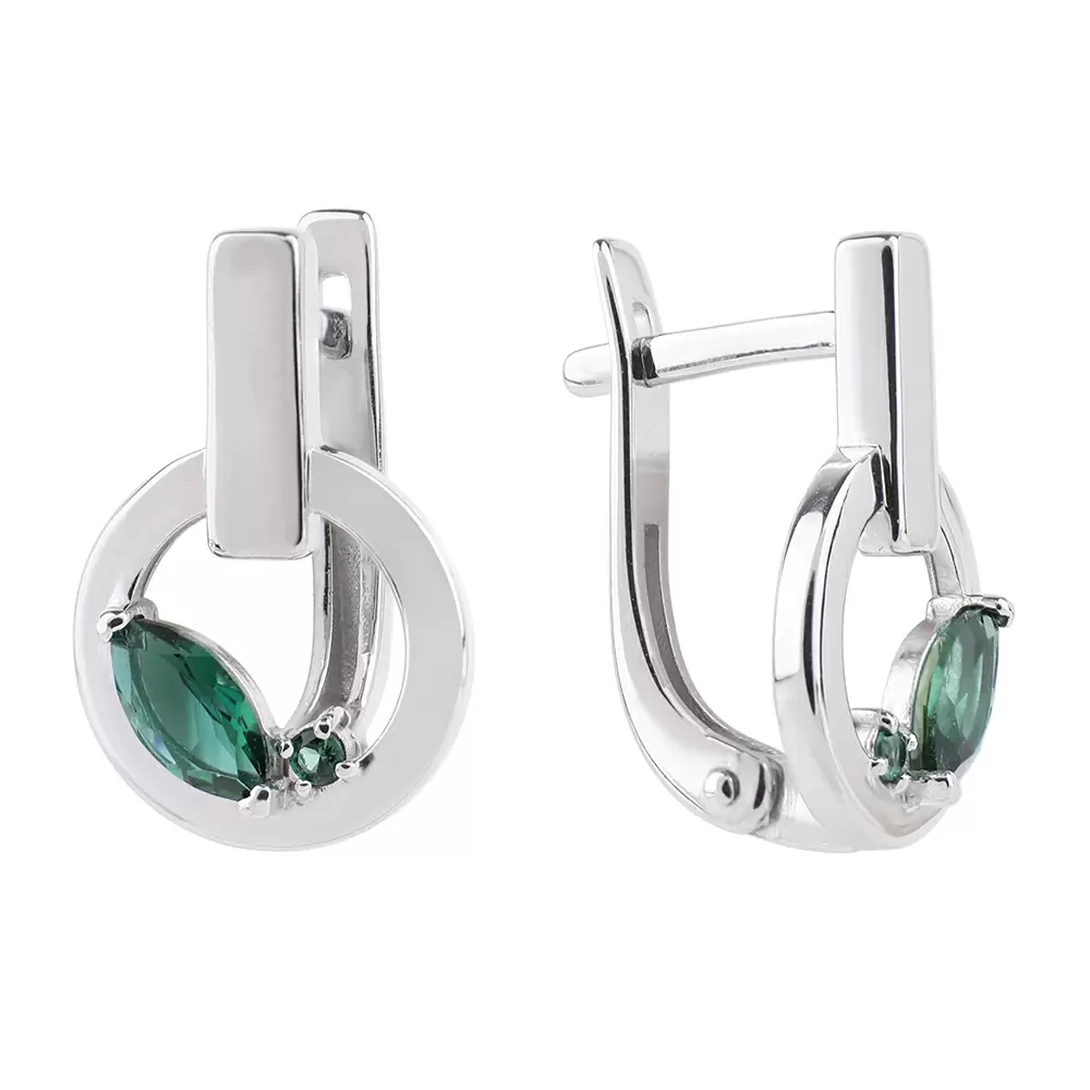 Серьги 2-1232 тур серебро