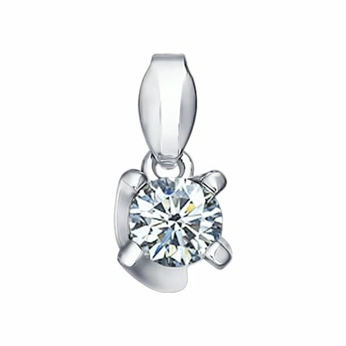 Подвеска из серебра с фианитом 94031278