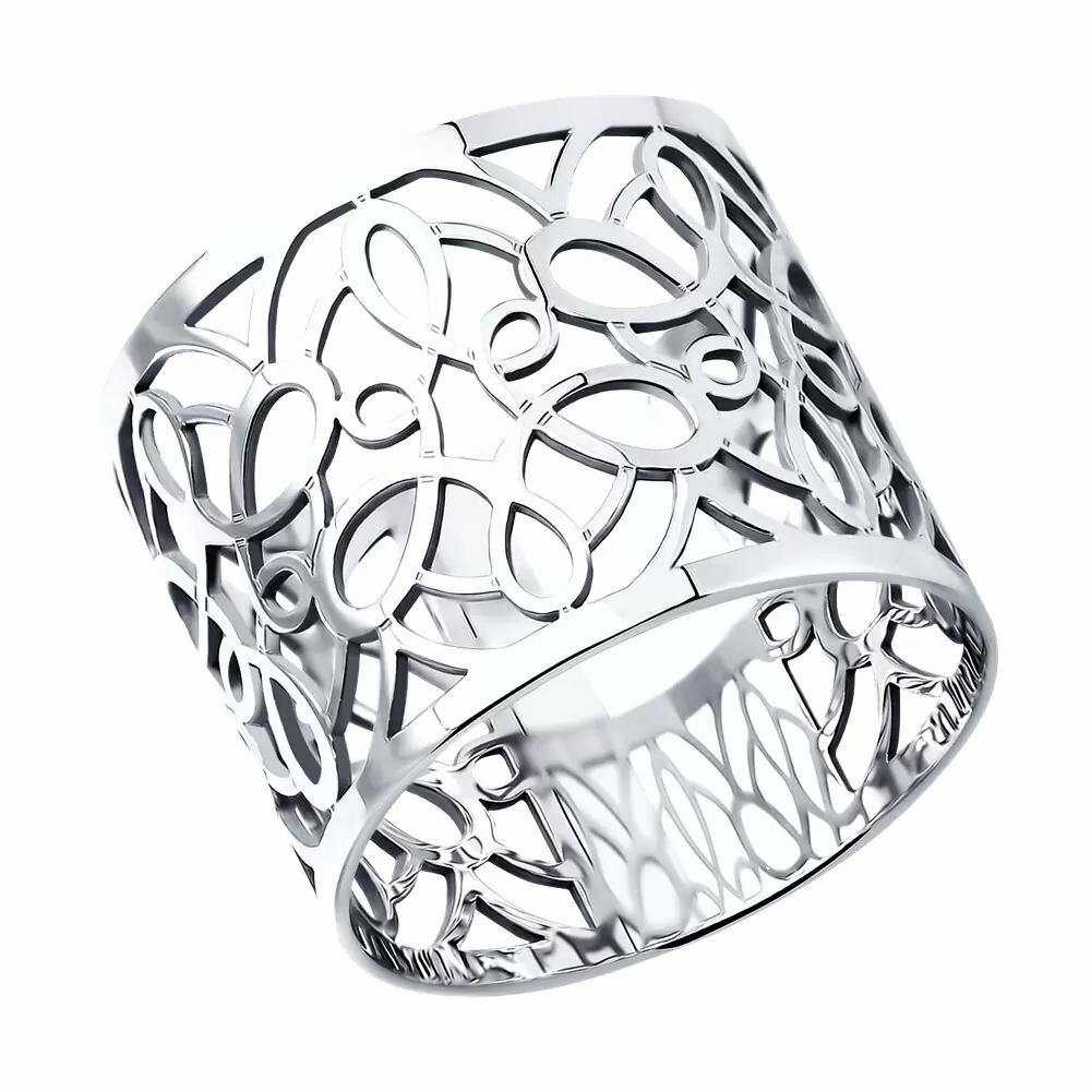 Кольцо 94012486 серебро_0