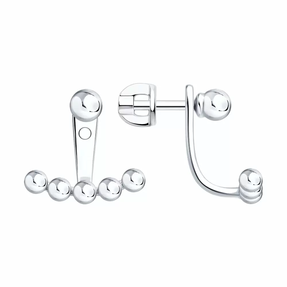 Серьги пусеты 94027208 серебро
