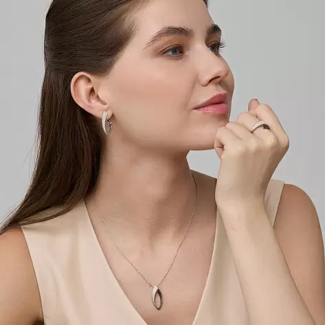 Серьги 25838-213 золото