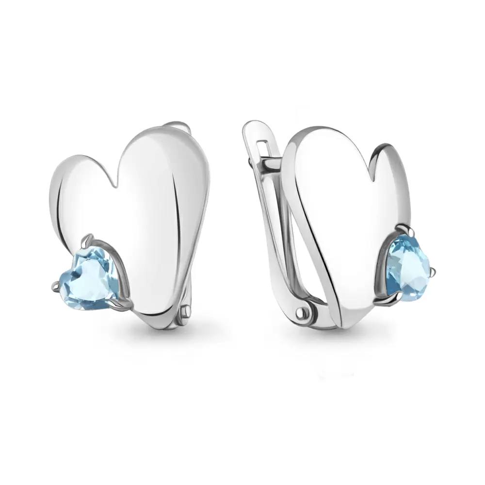 Серьги 45034102.5 серебро Сердце