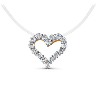 Подвеска на леске сердце 0701594.к золото Сердце