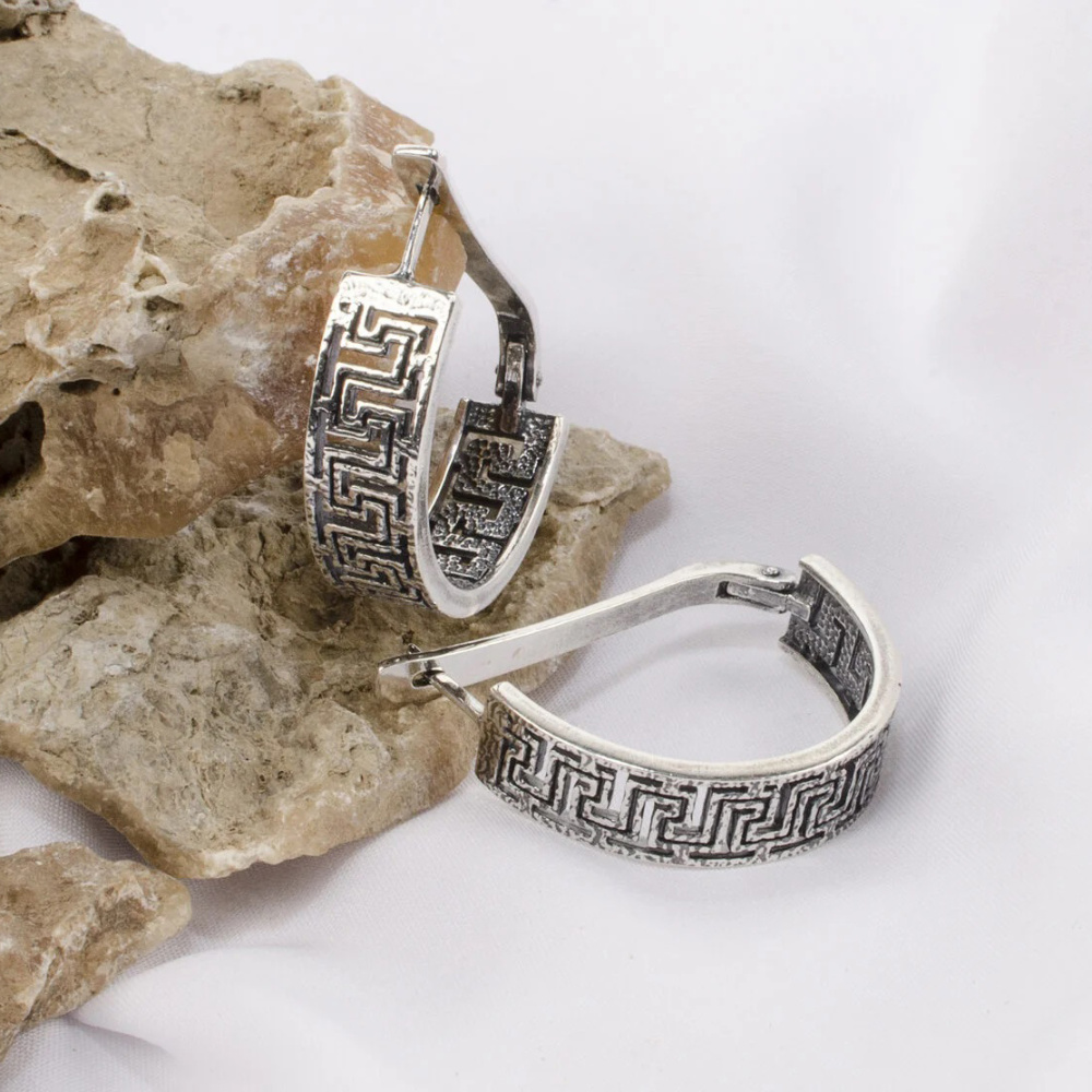 Серьги СЛ022-75 серебро
