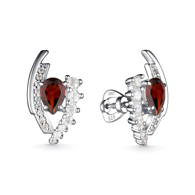 Серьги 206976-006-0019 серебро Капля