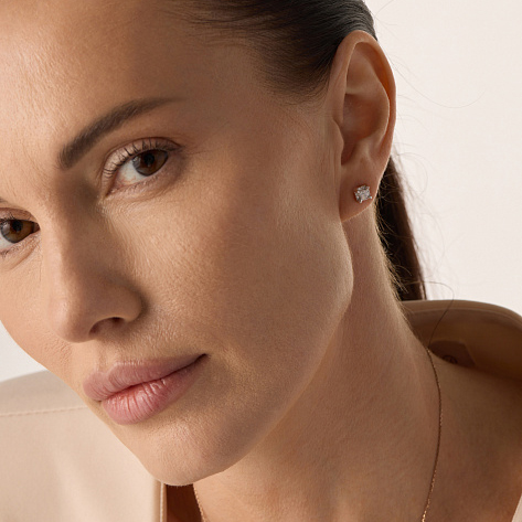 Серьги пусеты 26808-100 золото