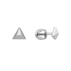 Серьги пусеты 007032-3001 золото Треугольник