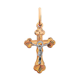 Крест христианский 810-00115-10-00-00-02 золото Полновесный