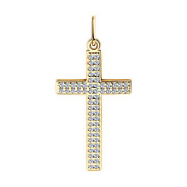 Крест декоративный 033934 золото